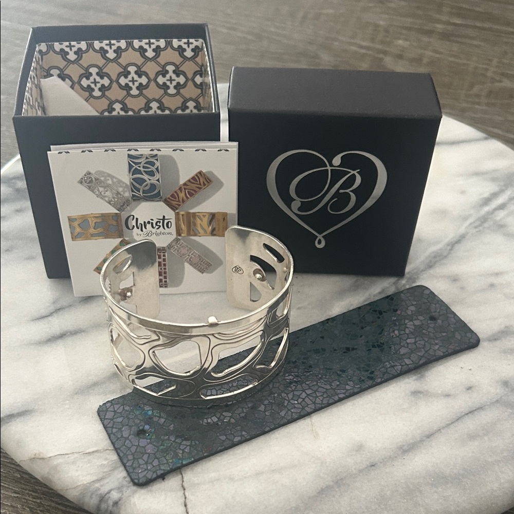 Brighton Christo Silver Cuff Bracelet